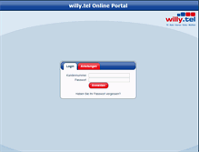 Tablet Screenshot of portal.willytel.de